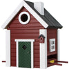 Multi-Fuglekasse/Foderhus - Red Cottage - Ekskl. Pæl
