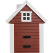Multi-Fuglekasse/Foderhus - Red Cottage - Ekskl. Pæl