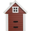 Multi-Fuglekasse/Foderhus - Red Cottage - Ekskl. Pæl