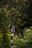 Multi-Fuglekasse/Foderhus - Red Cottage - Ekskl. Pæl