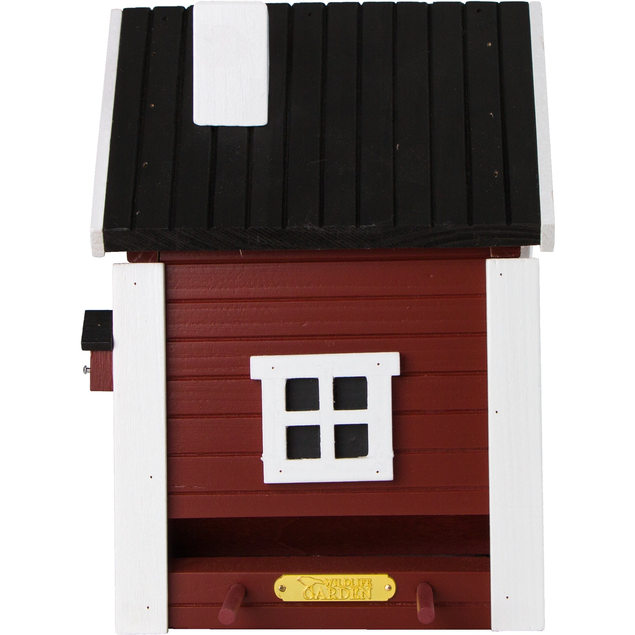 Multi-Fuglekasse/Foderhus - Red Cottage - Ekskl. Pæl