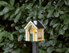 Multi-Fuglekasse/Foderhus - Yellow Cottage - Ekskl. Pæl