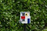Multi-Fuglekasse/Foderhus - De Stijl - Ekskl. Pæl