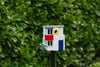 Multi-Fuglekasse/Foderhus - De Stijl - Ekskl. Pæl