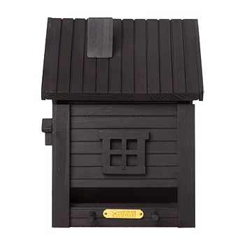 Multi-Fuglekasse/Foderhus - Carbon Black - Ekskl. Pæl
