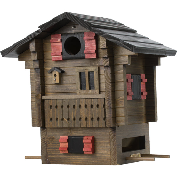 Multi-Fuglekasse/Foderhus - Mountain Cottage - Ekskl. Pæl