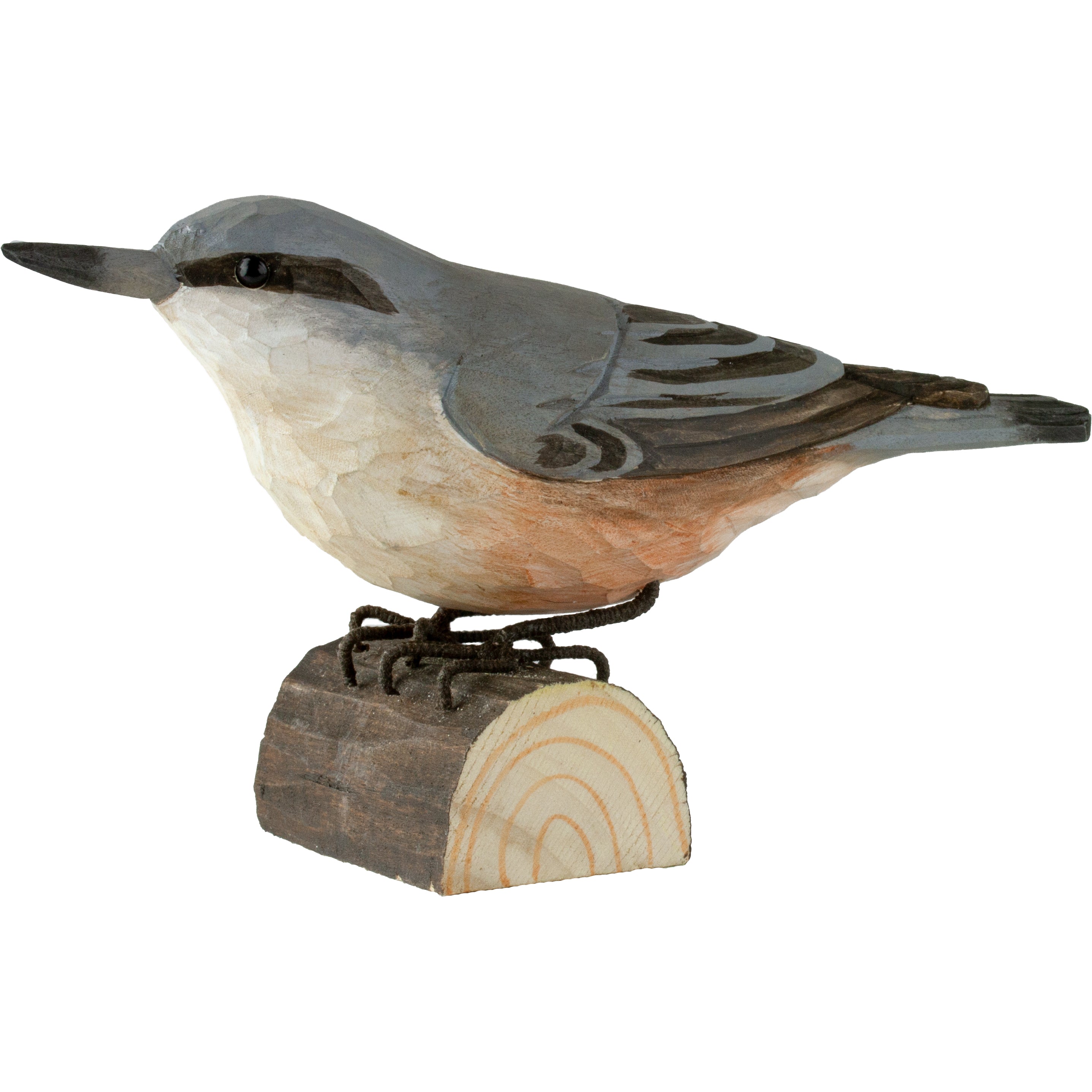 Spætmejse DecoBird - Håndskåret Træfigur Af Wildlife Garden
