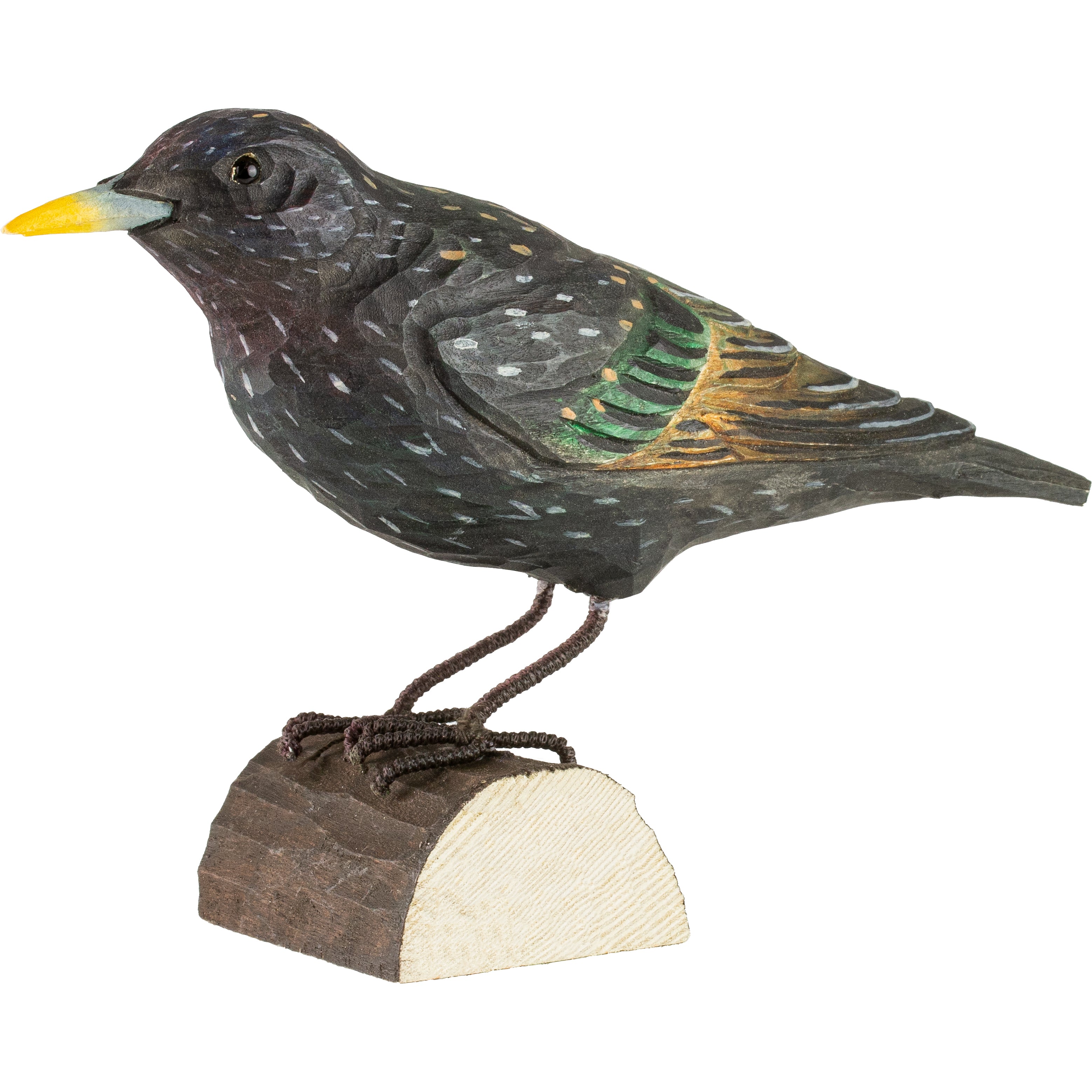 Stær DecoBird - Håndskåret Træfigur Af Wildlife Garden