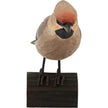 Silkehale DecoBird - Håndskåret Træfigur Af Wildlife Garden🪶