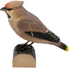 Silkehale DecoBird - Håndskåret Træfigur Af Wildlife Garden🪶