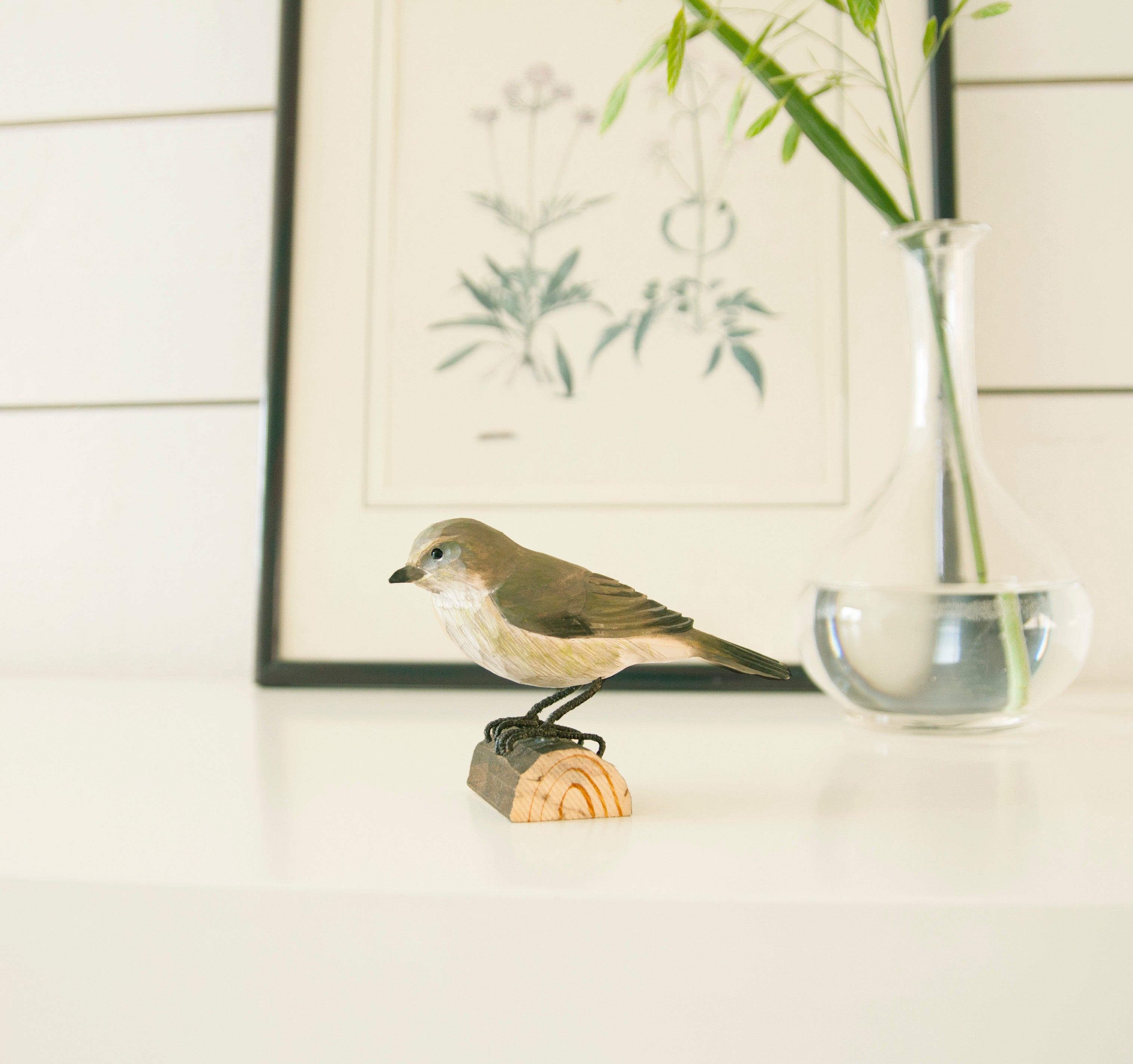 Gransanger DecoBird - Håndskåret Træfigur Af Wildlife Garden