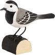 Hvid Vipstjert DecoBird - Håndskåret Træfigur Af Wildlife Garden