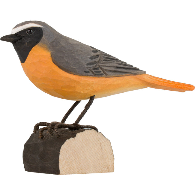 Rødstjert DecoBird - Håndskåret Træfigur Af Wildlife Garden