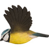 Flyvende Blåmejse DecoBird - Håndskåret Træfigur Af Wildlife Garden