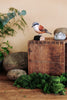 Rødrygget Tornskade DecoBird - Håndskåret Træfigur Af Wildlife Garden🪶
