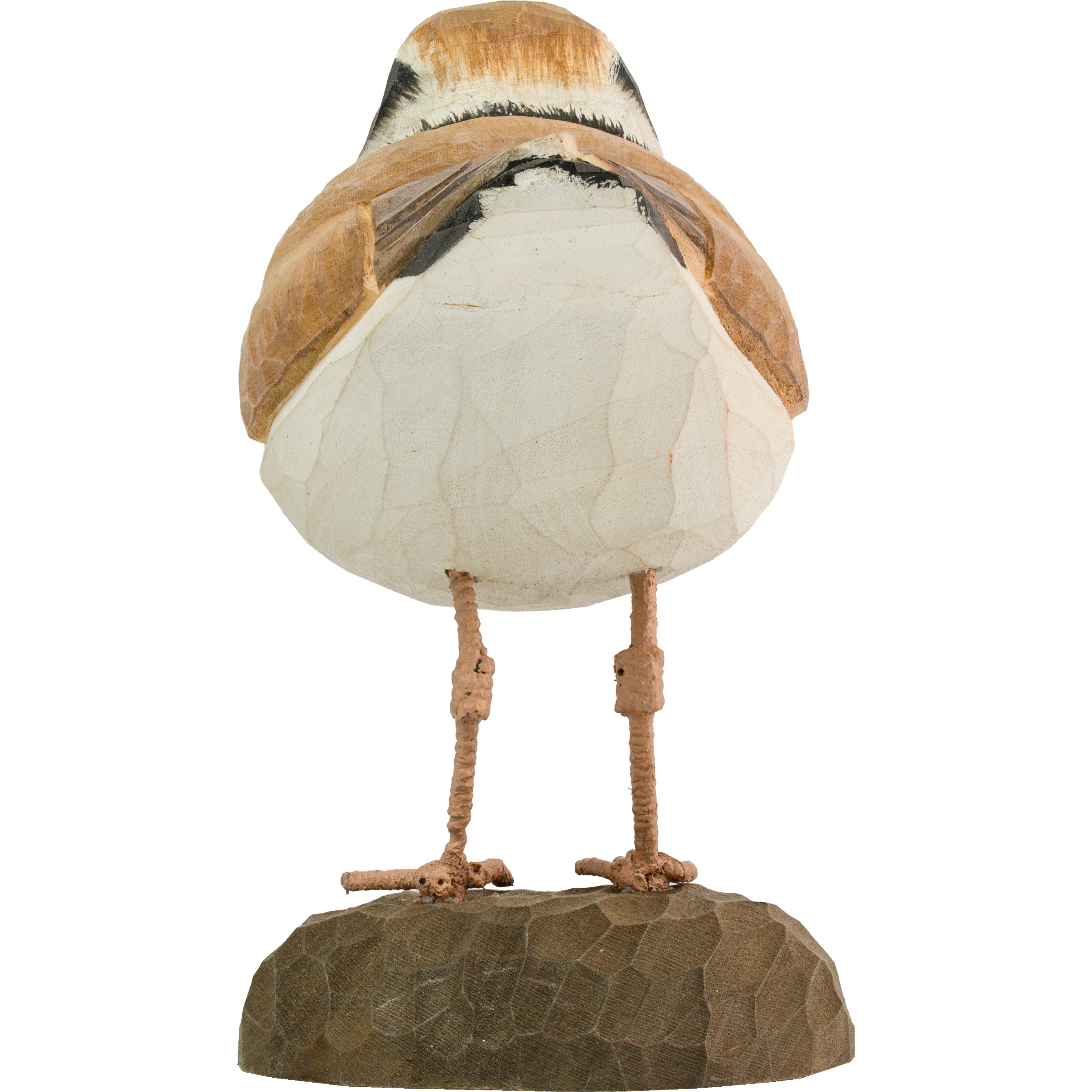 Lille Præstekrave DecoBird - Håndskåret Træfigur Af Wildlife Garden🪶