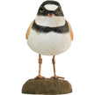 Lille Præstekrave DecoBird - Håndskåret Træfigur Af Wildlife Garden🪶