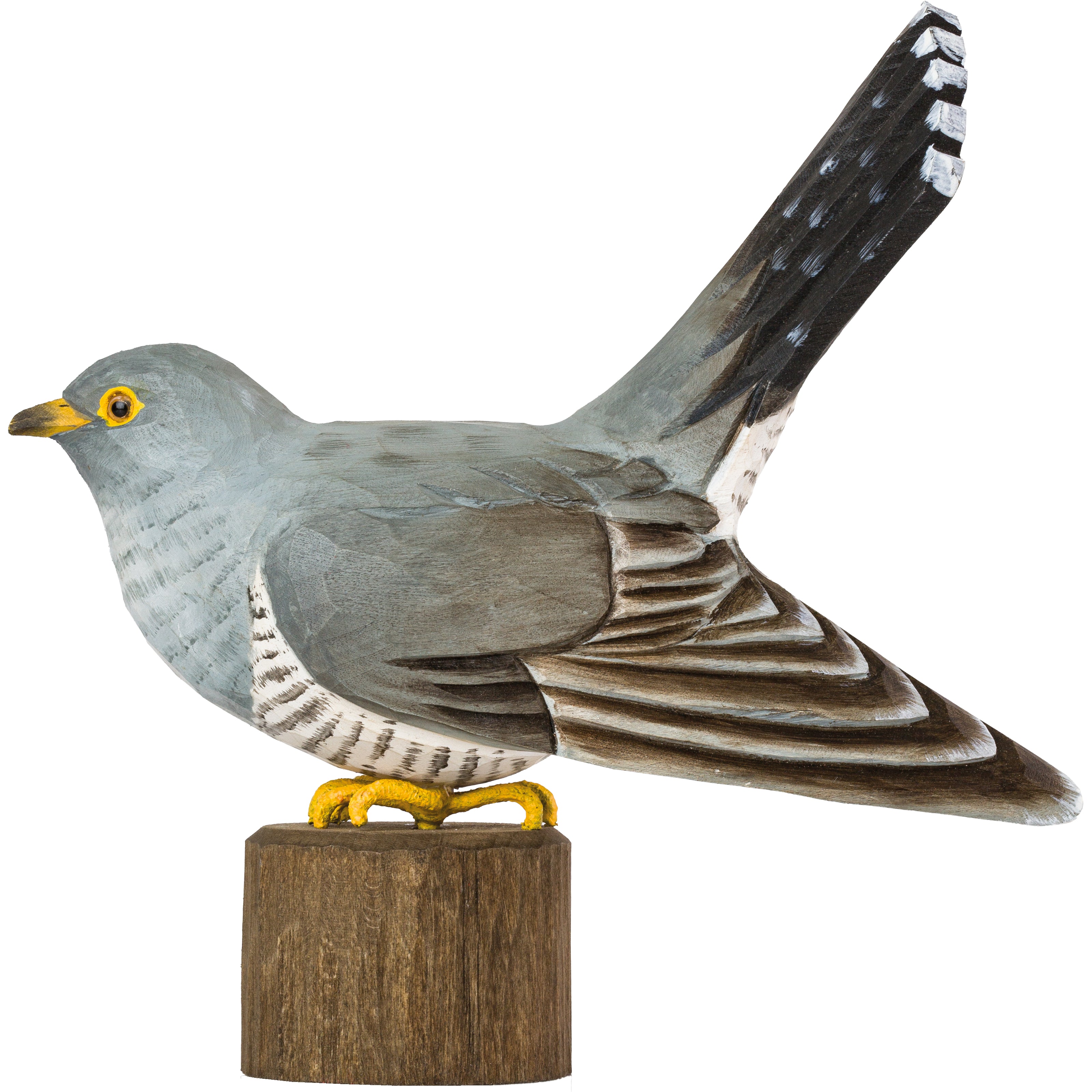 Gøg - Håndskåret Træfigur Af Wildlife Garden