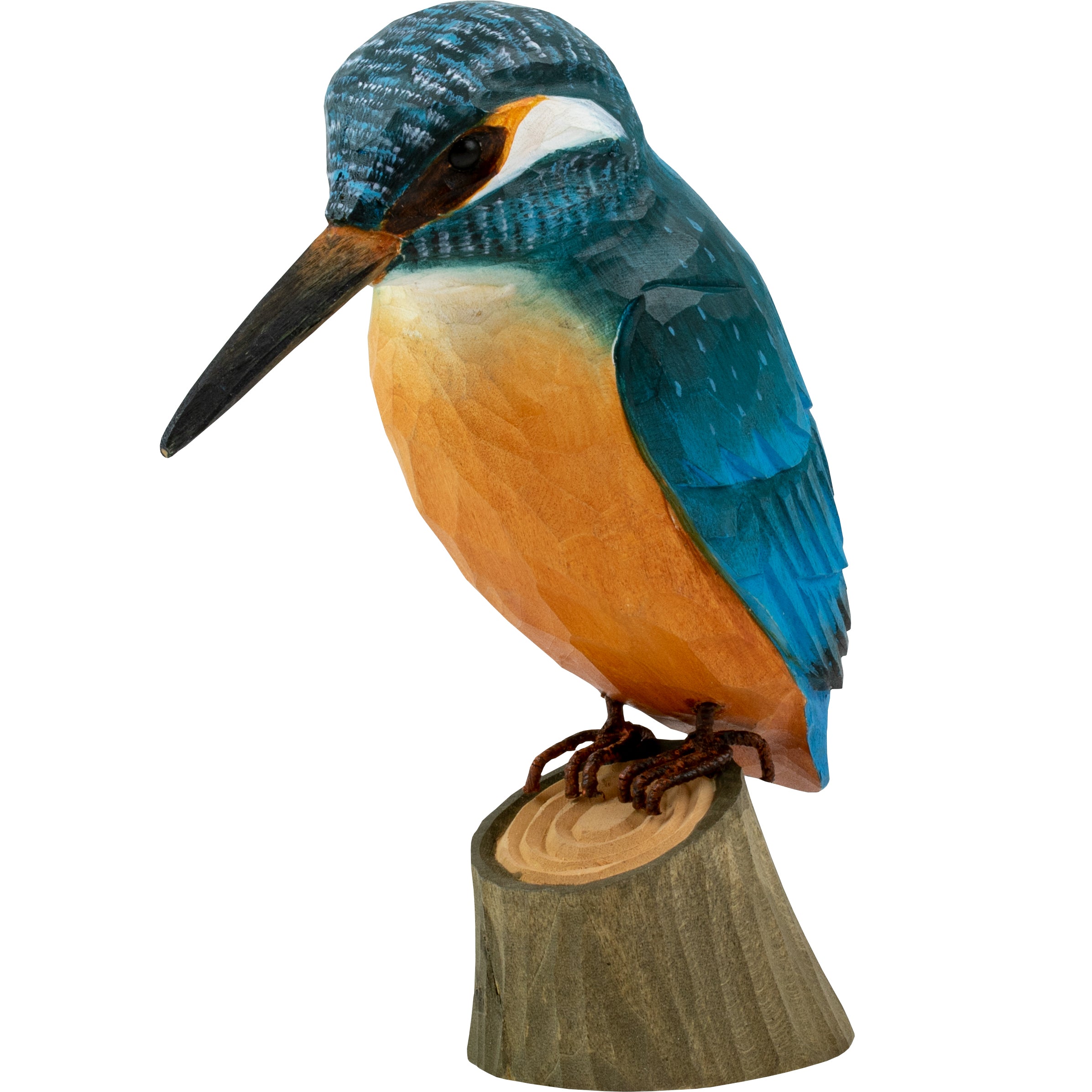 Isfugl DecoBird - Håndskåret Træfigur Af Wildlife Garden