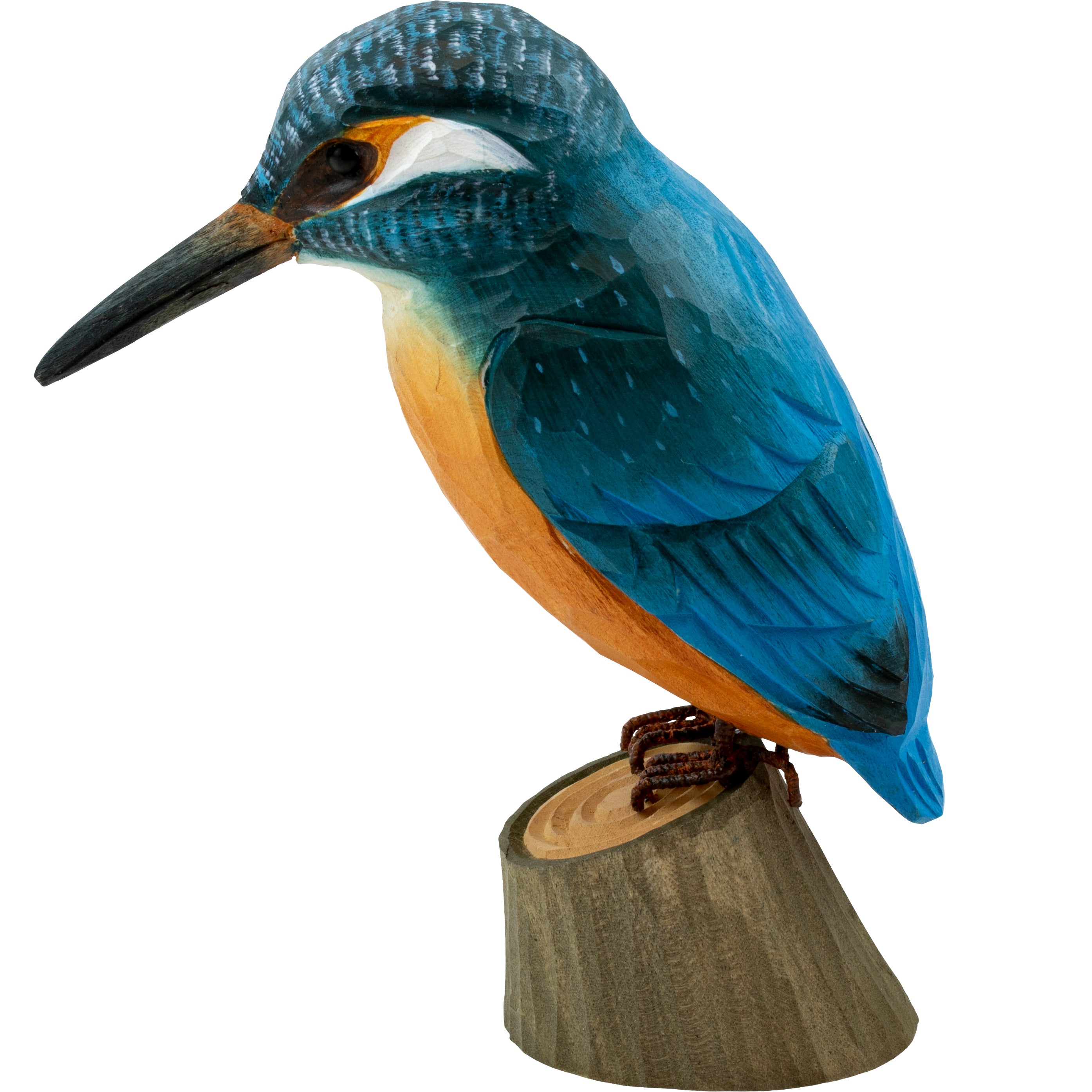 Isfugl DecoBird - Håndskåret Træfigur Af Wildlife Garden