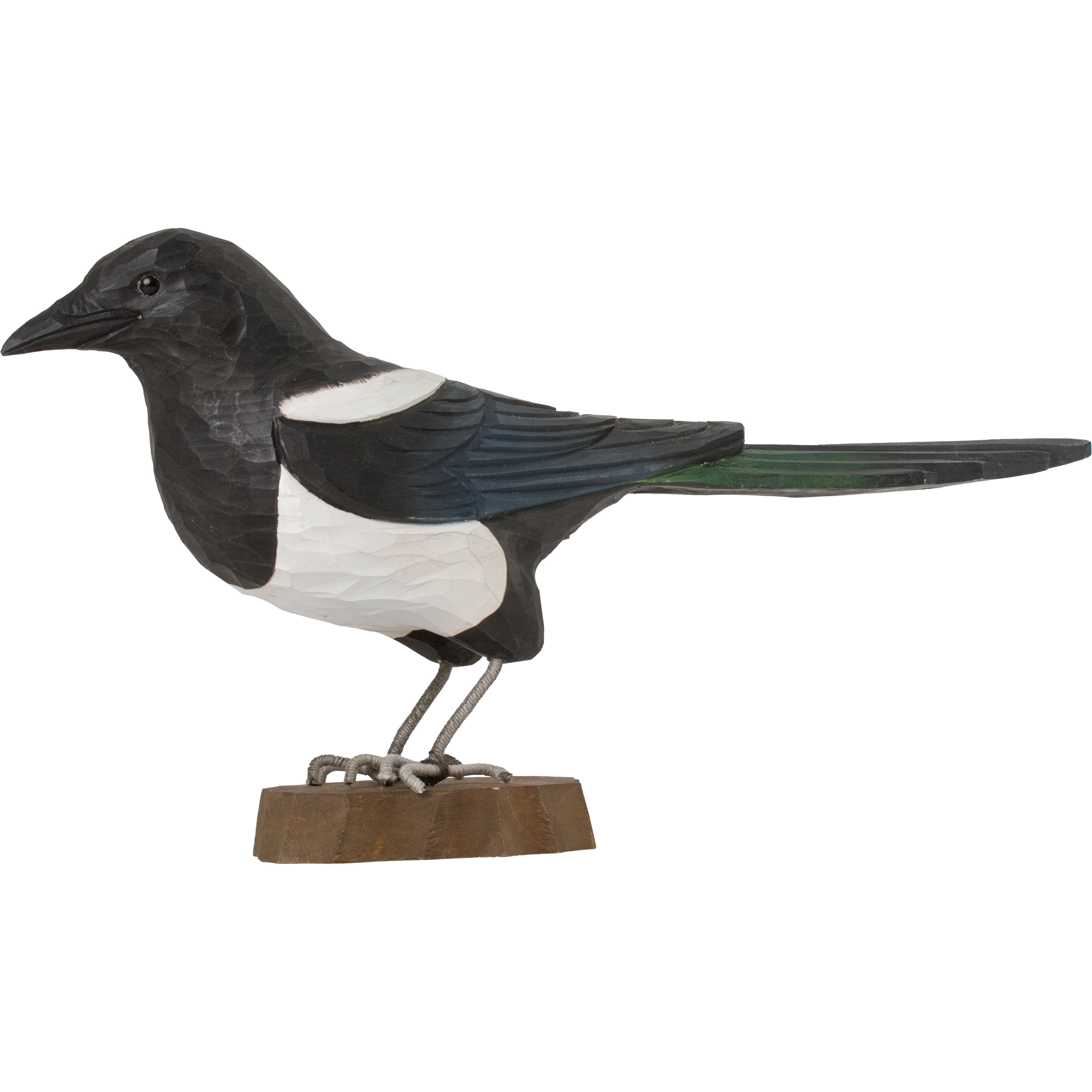 Husskade DecoBird - Håndskåret Træfigur Af Wildlife Garden