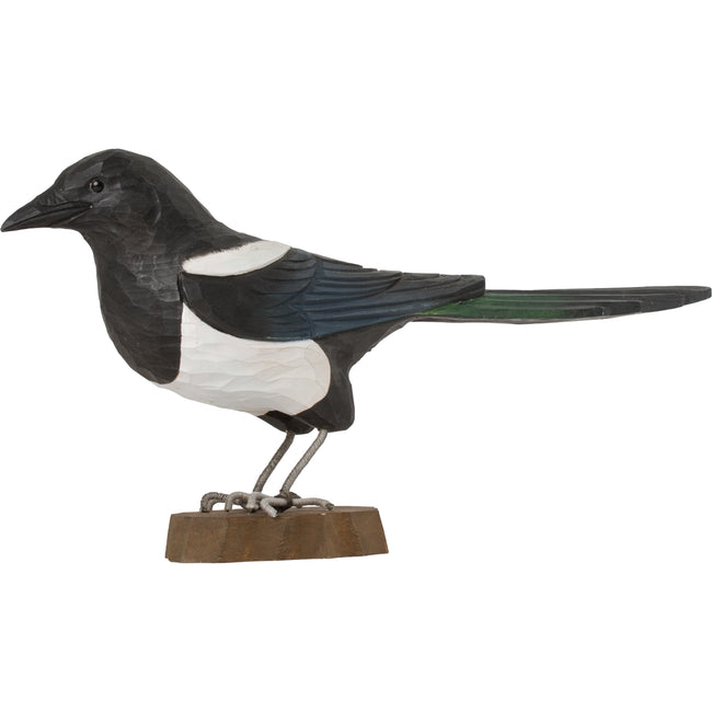Husskade DecoBird - Håndskåret Træfigur Af Wildlife Garden