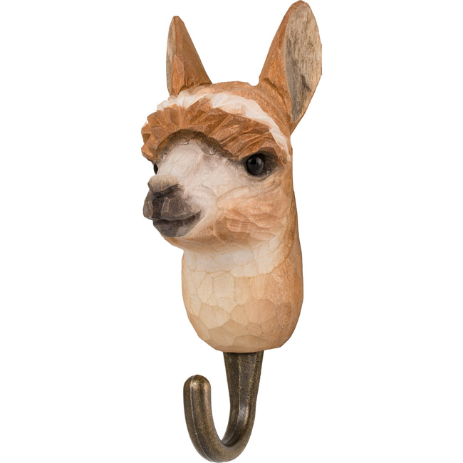 Alpaca Knage | Håndskåret Knage fra Wildlife Garden
