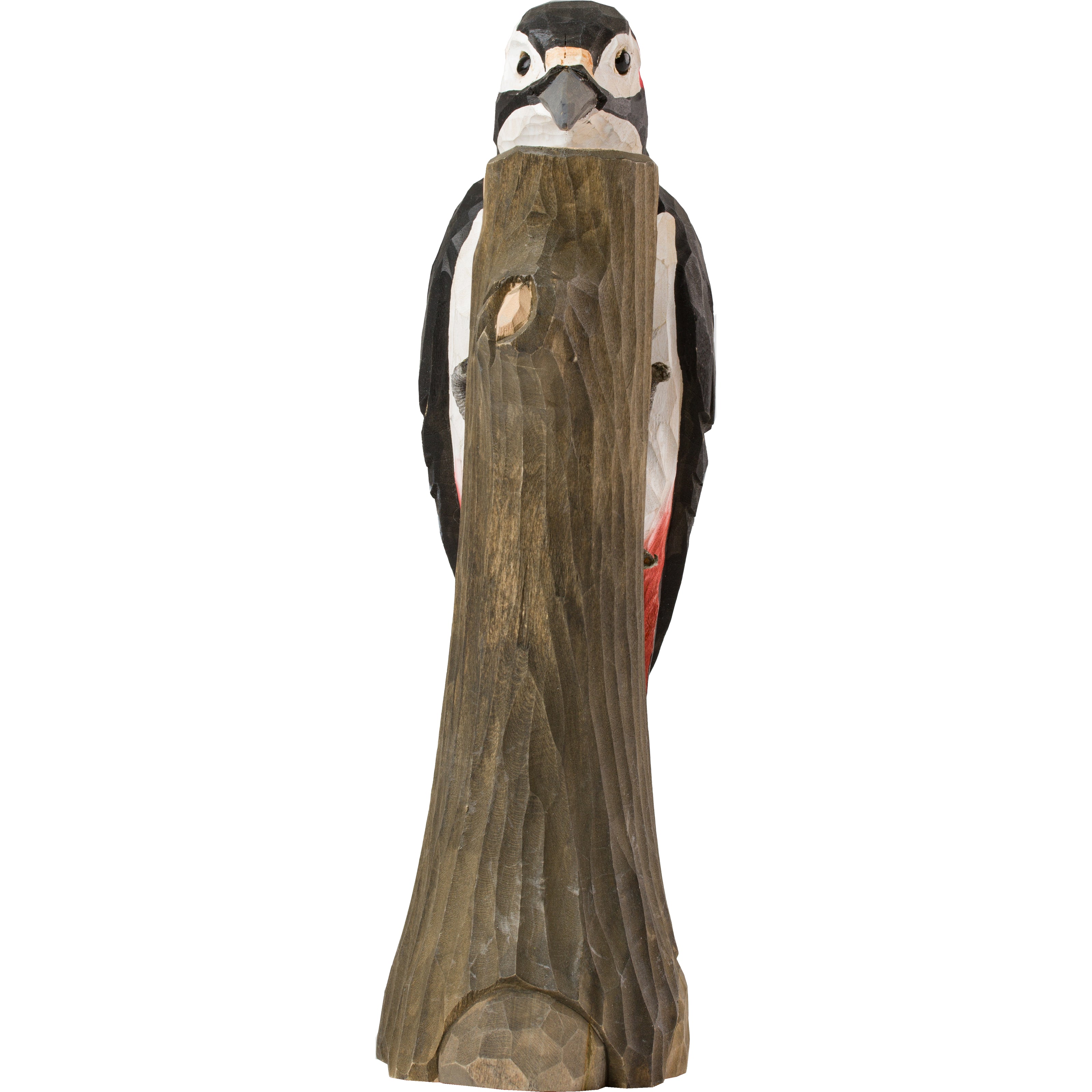 Stor Flagspætte DecoBird - Håndskåret Træfigur Af Wildlife Garden