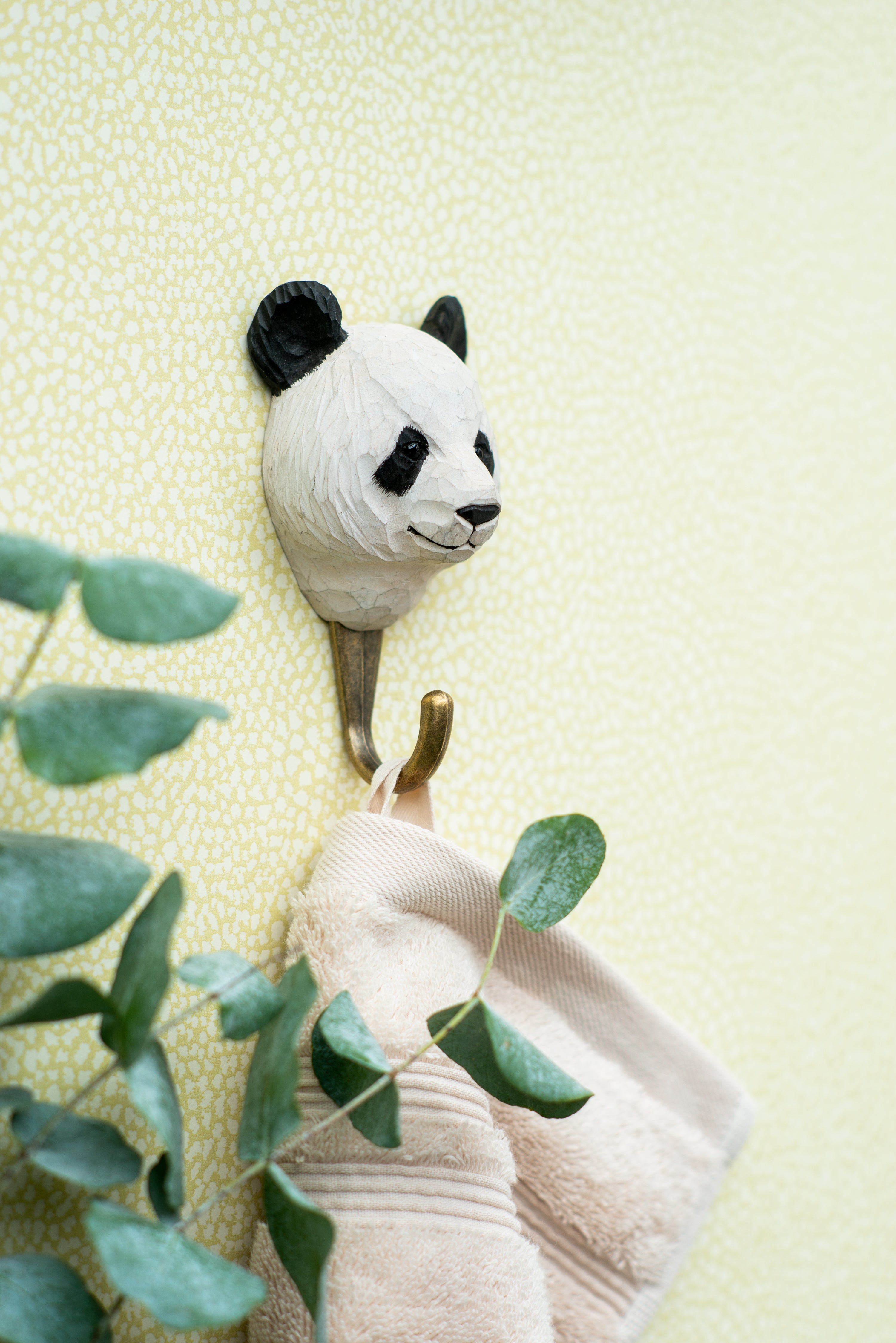 Panda Knage | Håndskåret Knage fra Wildlife Garden