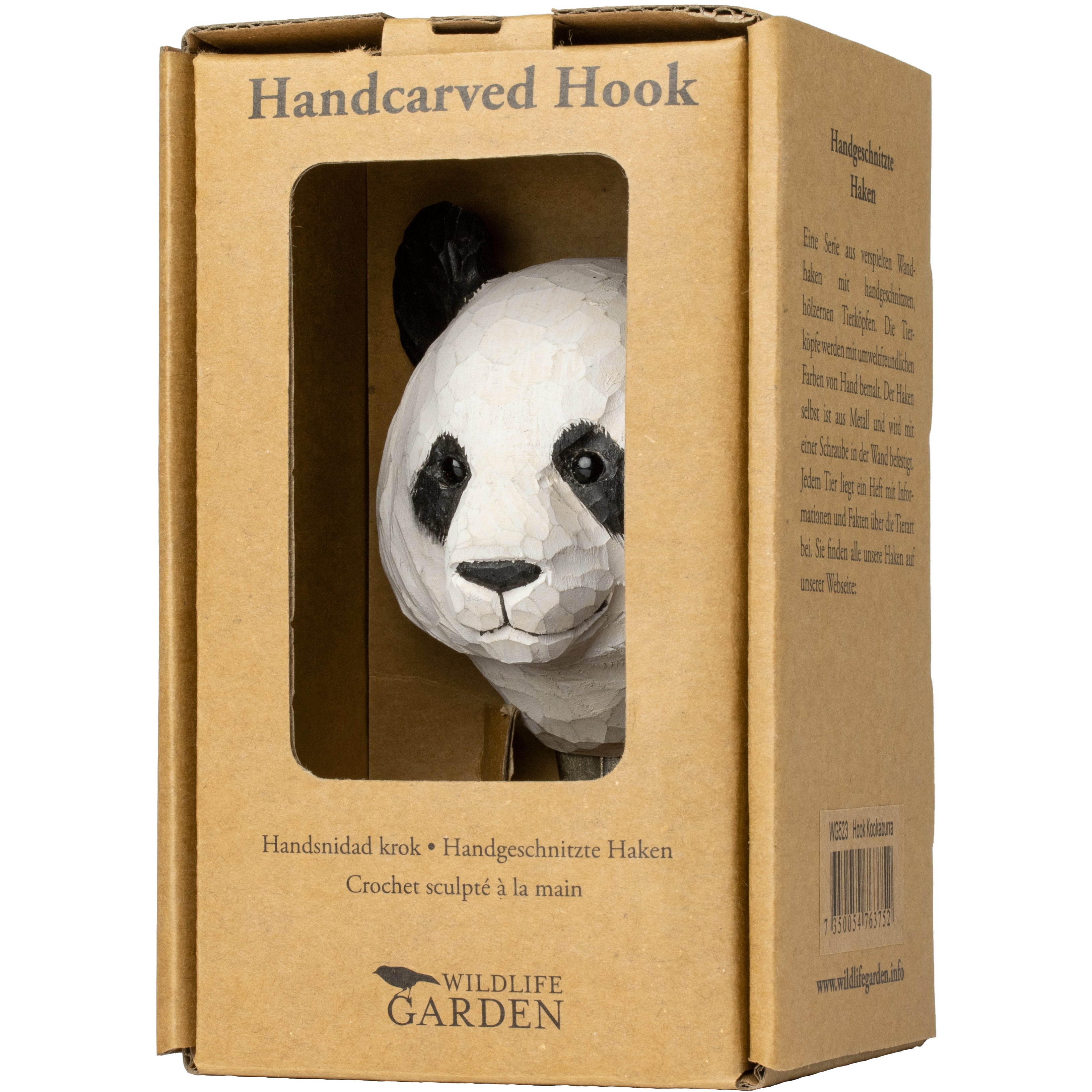 Panda Knage | Håndskåret Knage fra Wildlife Garden