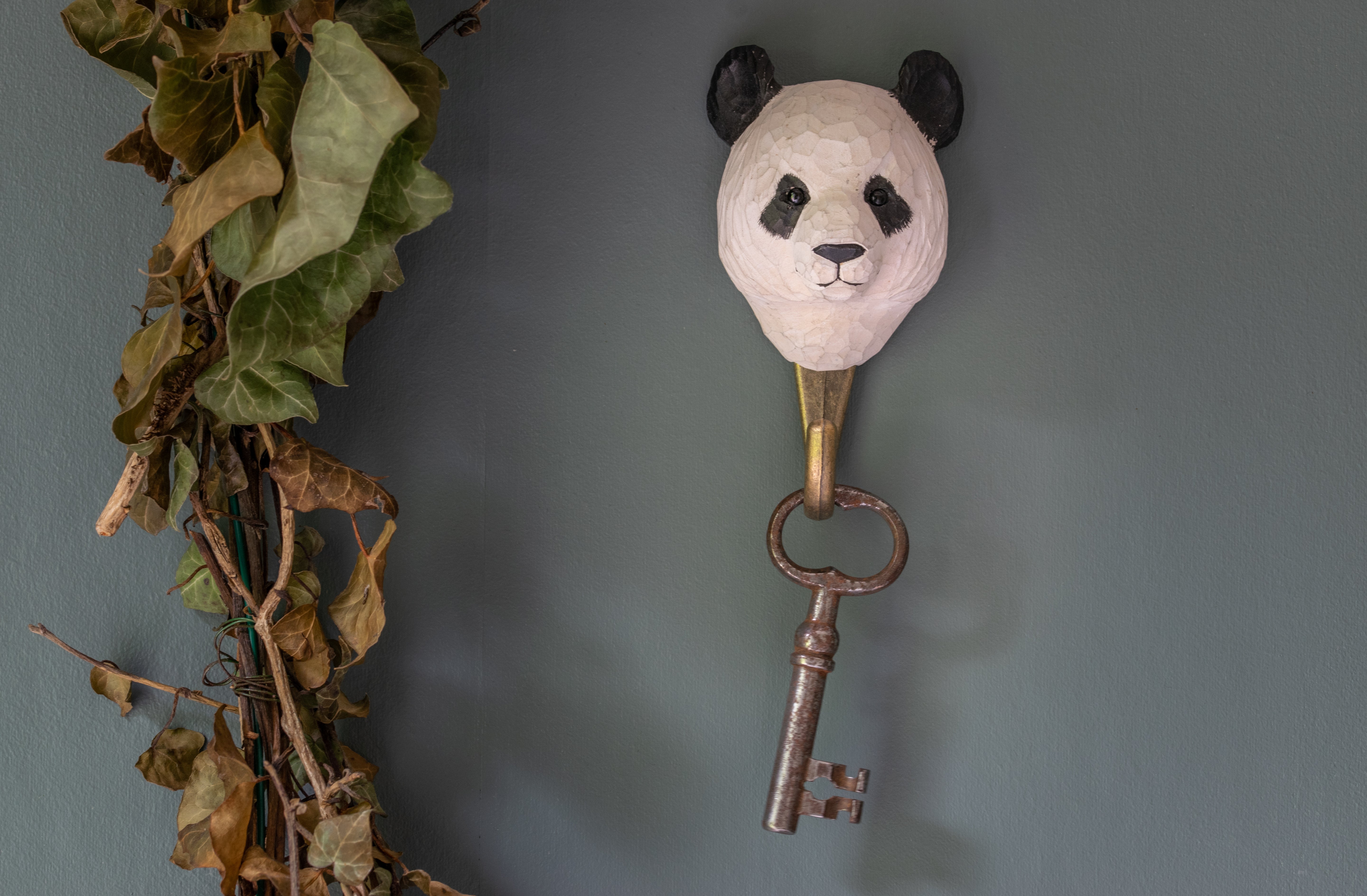 Panda Knage | Håndskåret Knage fra Wildlife Garden