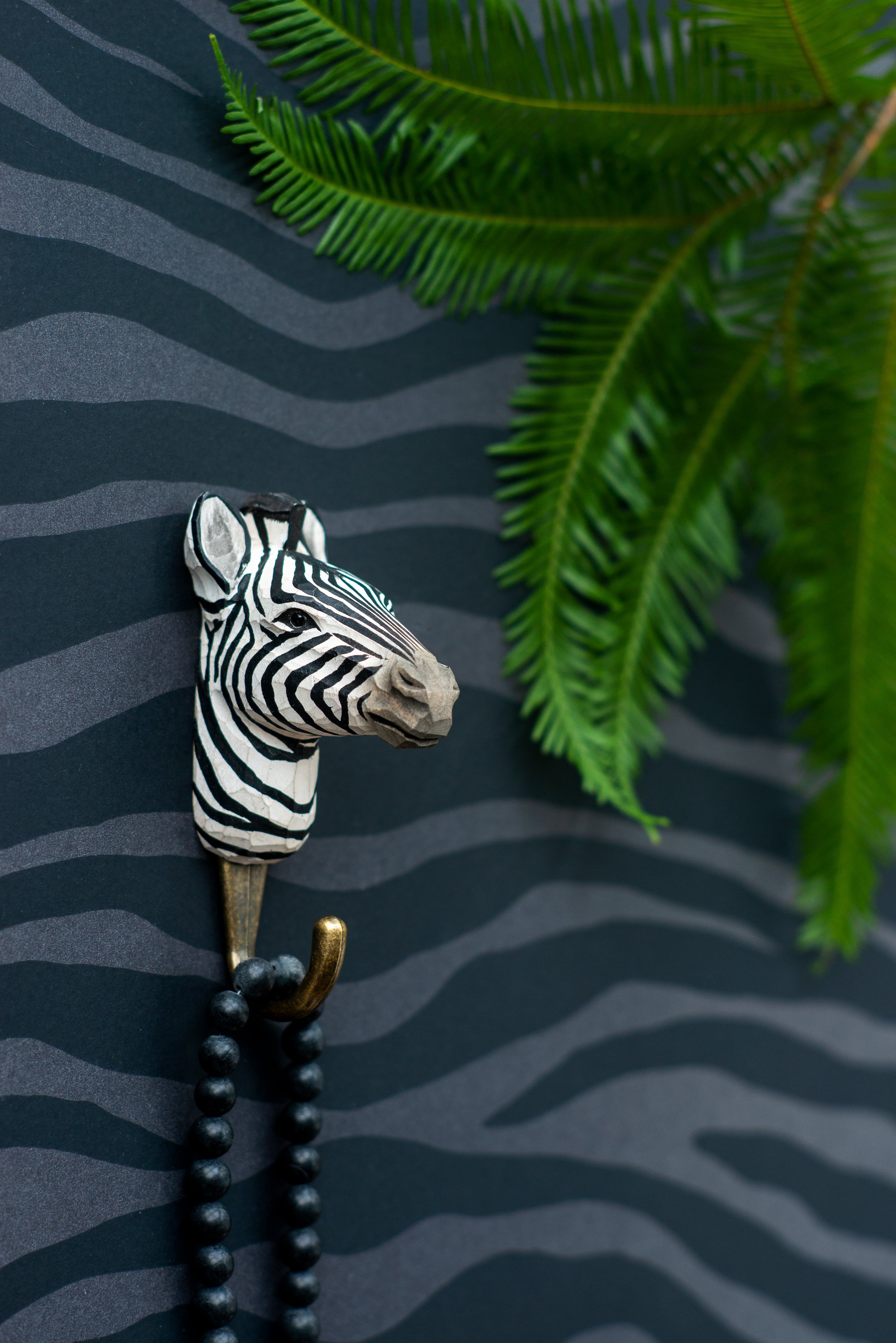 Zebra Knage | Håndskåret Knage fra Wildlife Garden