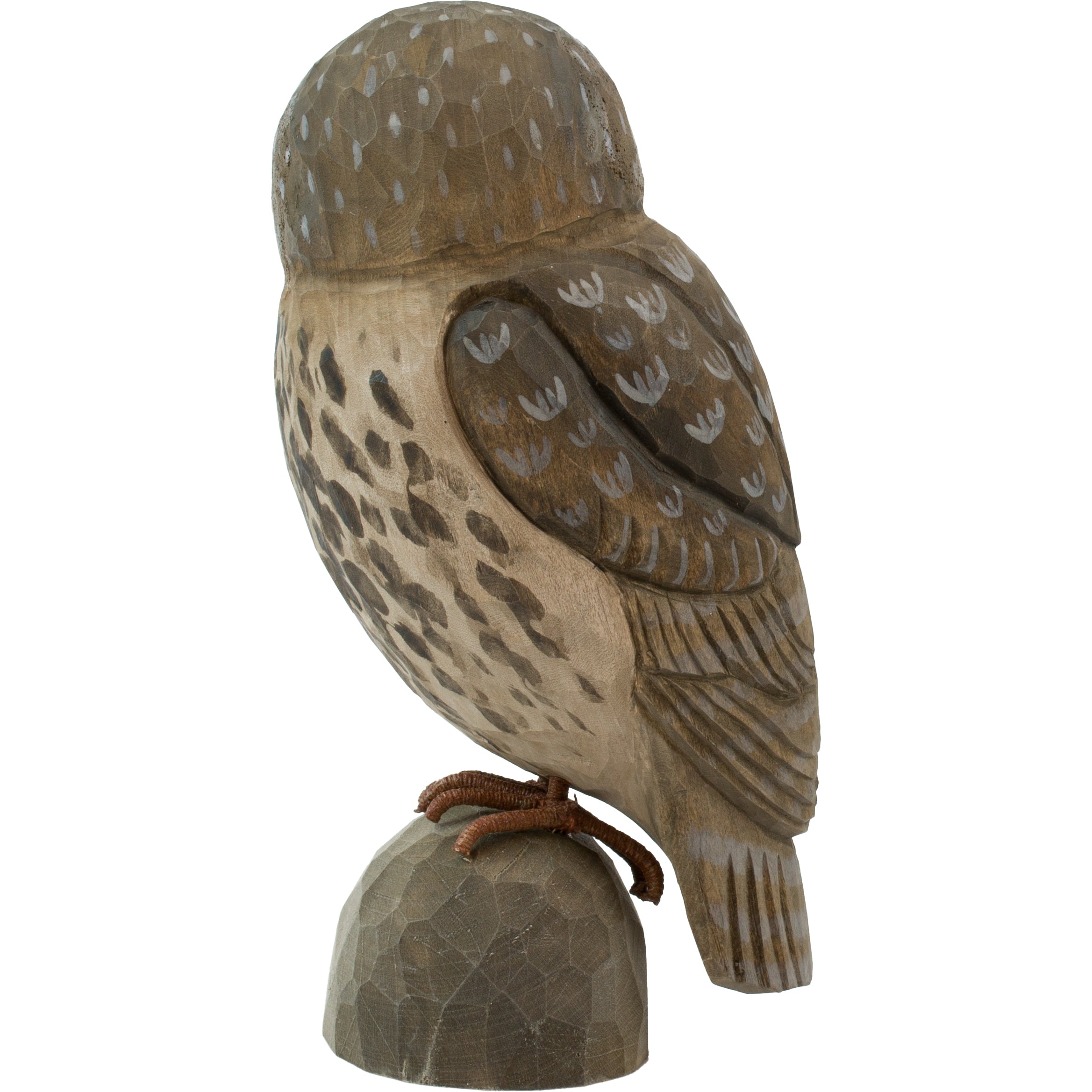 Kirkeugle DecoBird - Håndskåret Træfigur Af Wildlife Garden