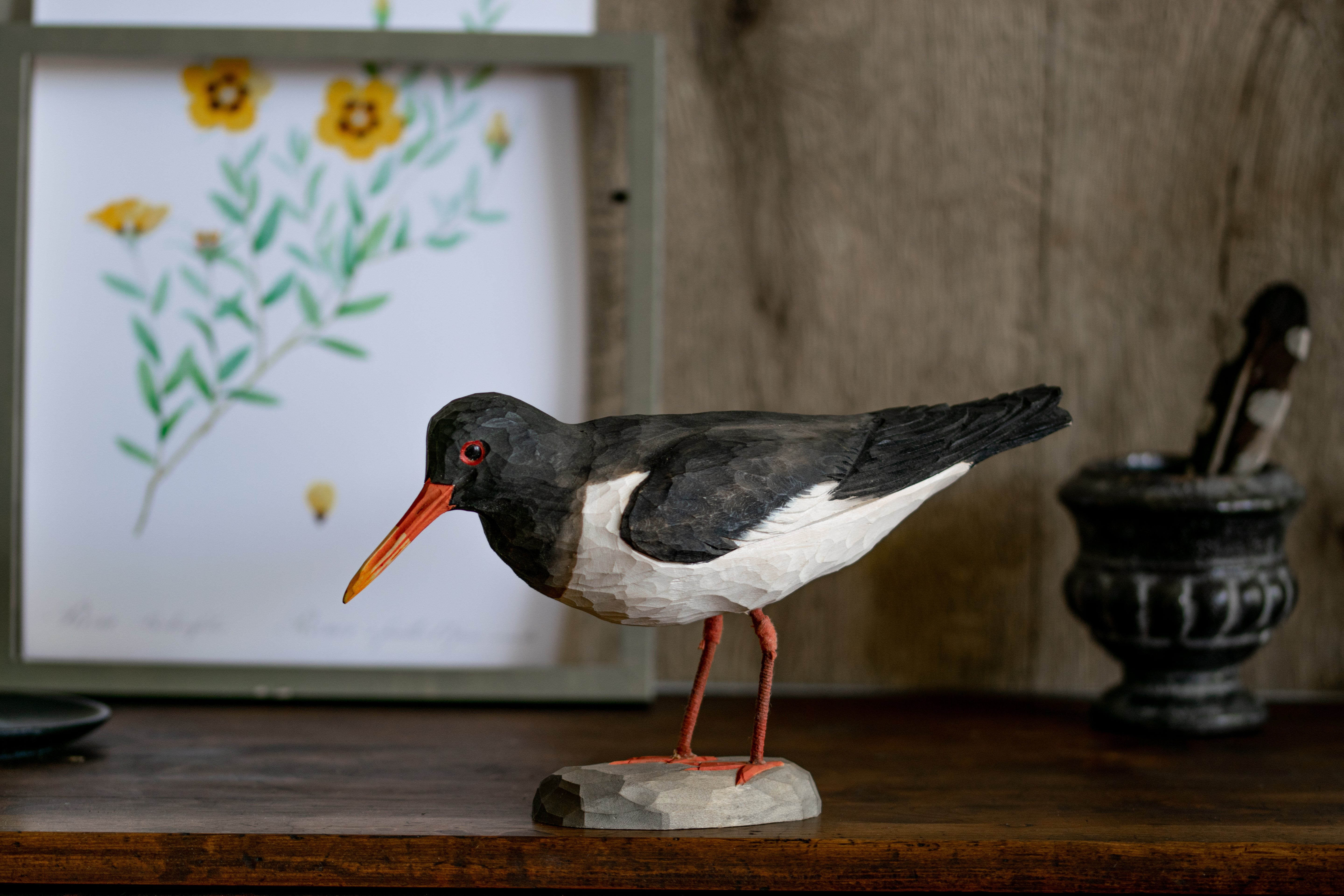 Strandskade DecoBird - Håndskåret Træfigur Af Wildlife Garden