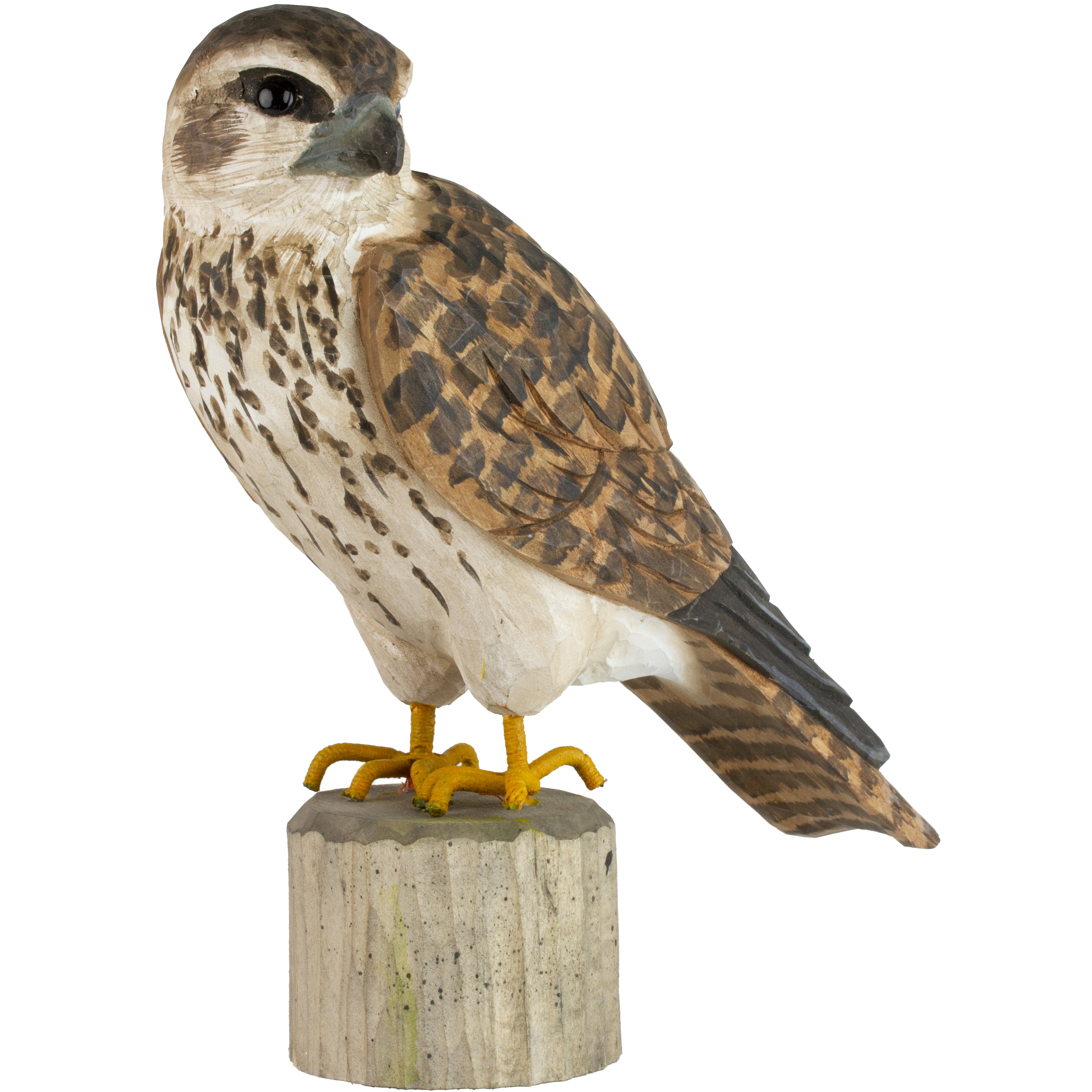 Dværgfalk DecoBird - Håndskåret Træfigur Af Wildlife Garden