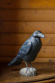 Ravn DecoBird - Håndskåret Træfigur Af Wildlife Garden