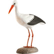 Hvid Stork DecoBird - Håndskåret Træfigur Af Wildlife Garden