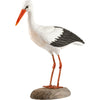 Hvid Stork DecoBird - Håndskåret Træfigur Af Wildlife Garden