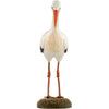 Hvid Stork DecoBird - Håndskåret Træfigur Af Wildlife Garden