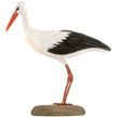 Hvid Stork DecoBird - Håndskåret Træfigur Af Wildlife Garden