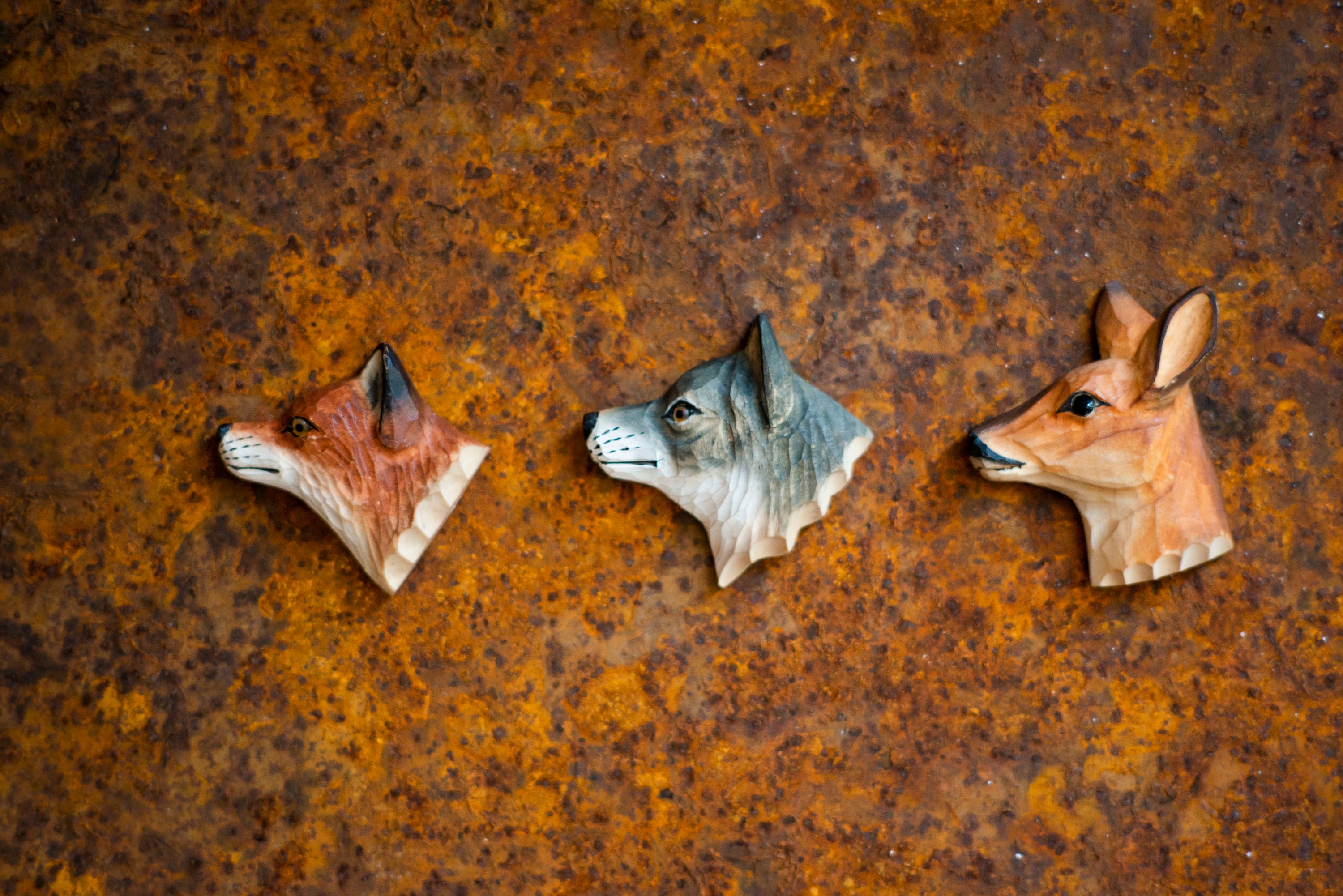 Rød Ræv Køleskabsmagnet