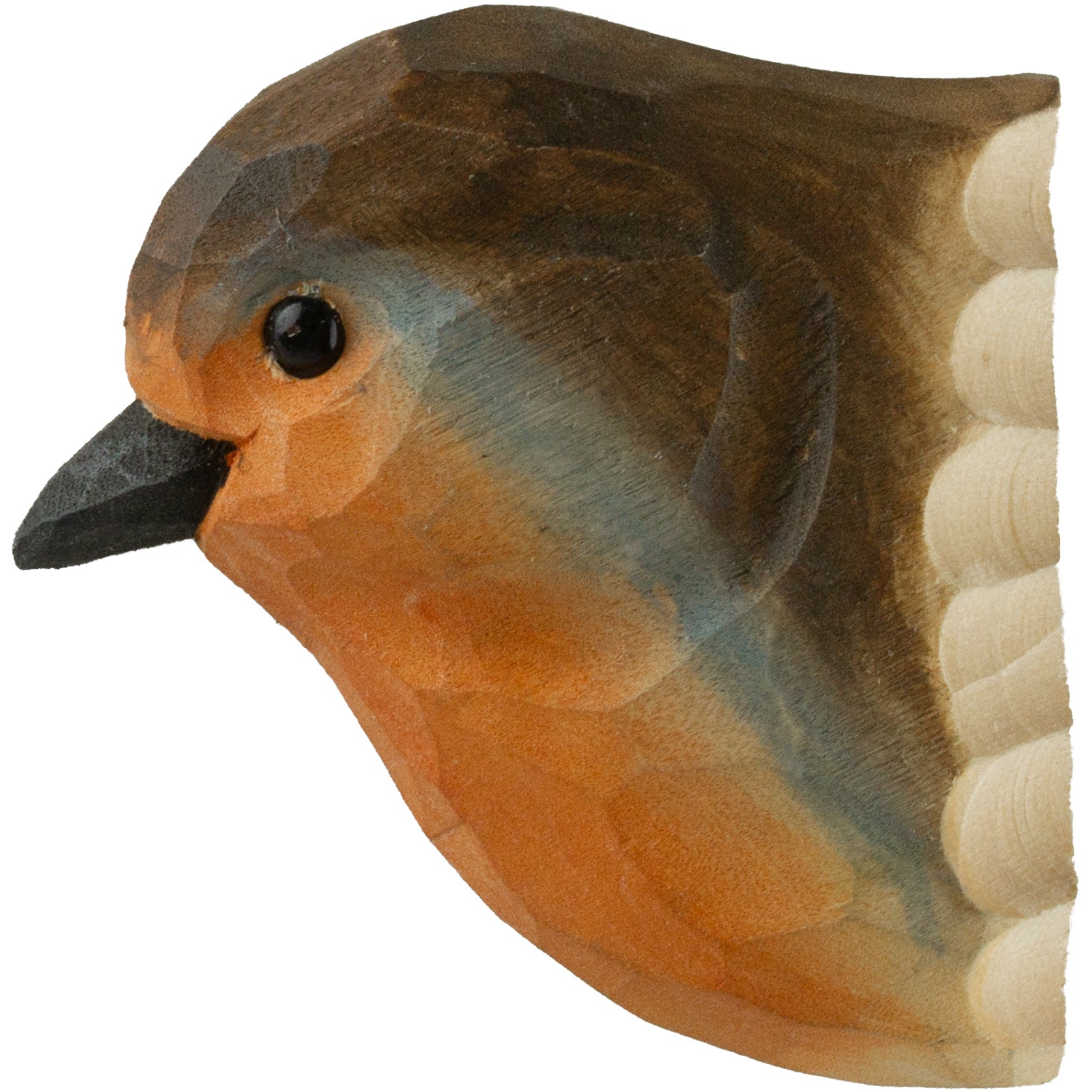 Rødhals Magnet - Håndskåret Wildlife Garden Magnet