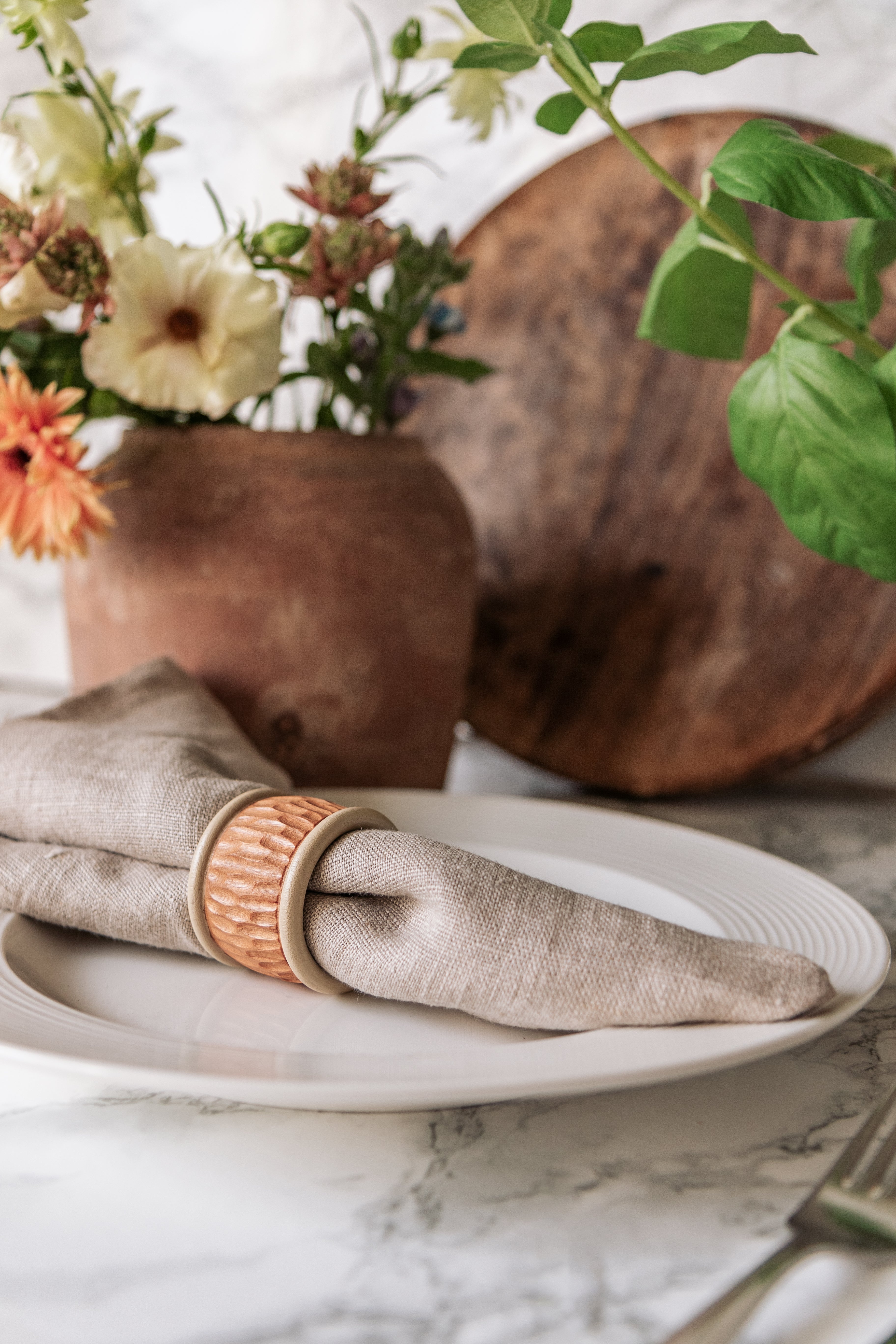 Servietring - Ripple Sand