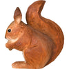 Rødt egern - Håndskåret Træfigur Af Wildlife Garden