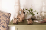 Kanin unge - Håndskåret Træfigur Af Wildlife Garden
