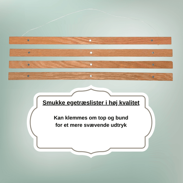 Egetræslister m. magneter til ophæng af plakater - NaturHandel.dk