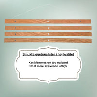 Egetræslister m. magneter til ophæng af plakater (50 cm)