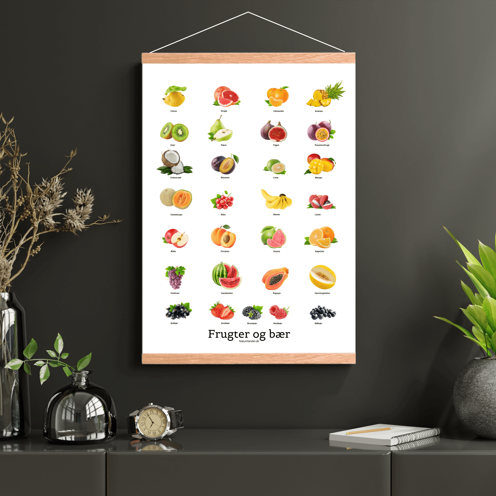 Frugter og Bær Plakat - NaturHandel.dk