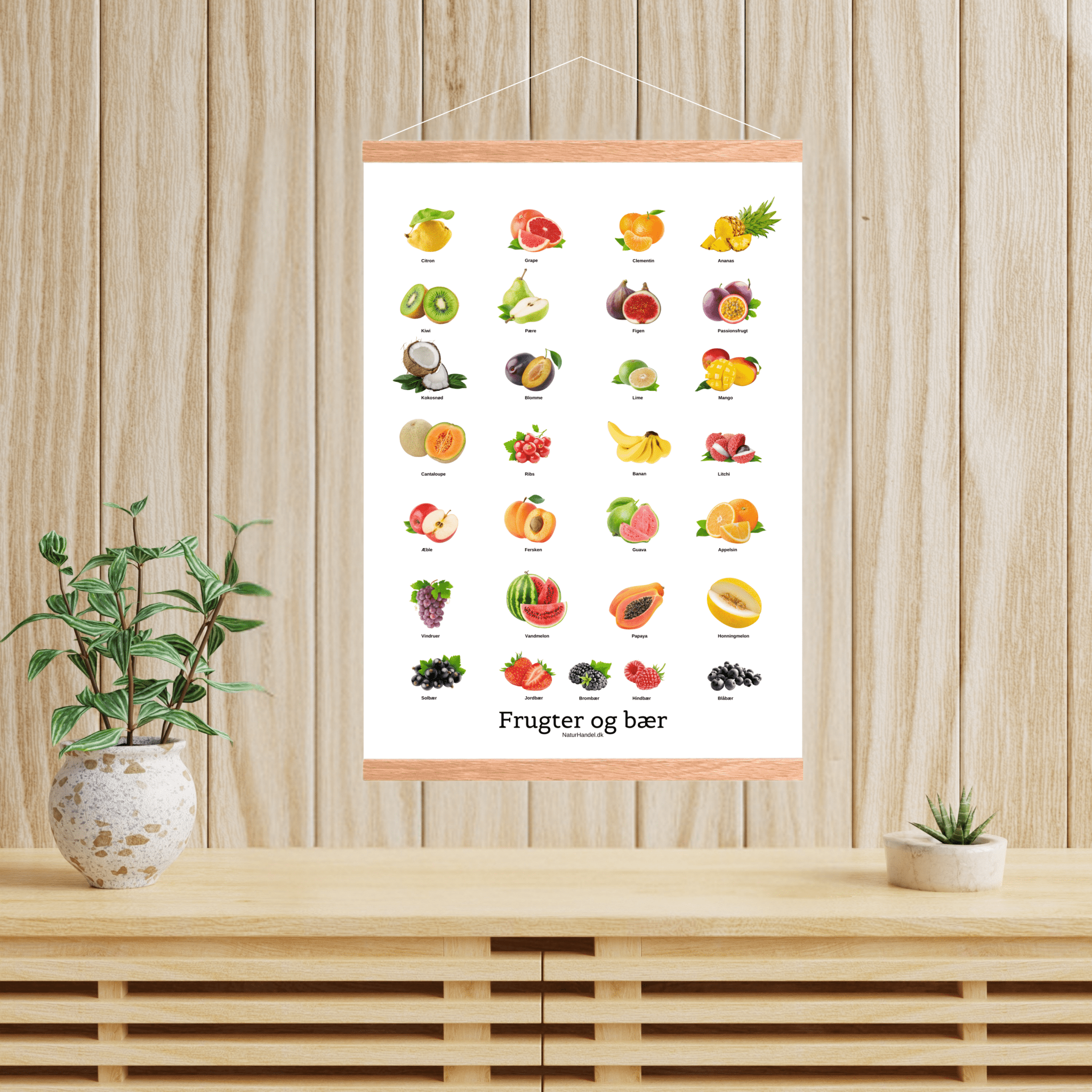 Frugter og Bær Plakat - NaturHandel.dk