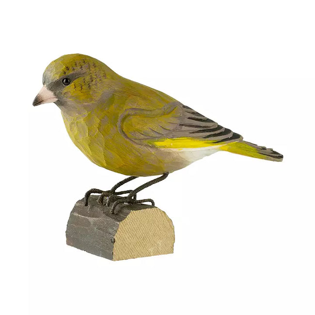 Grønirisk DecoBird - Håndskåret Træfigur Af Wildlife Garden
